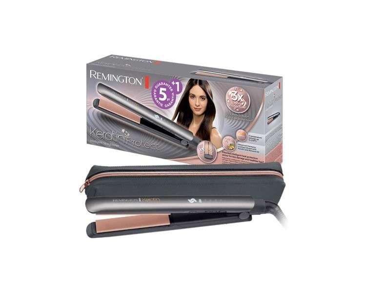 Remington Keratin Protect Hair Straightener with Patented Heat Protection Sensor and Digital Display 160-230°C