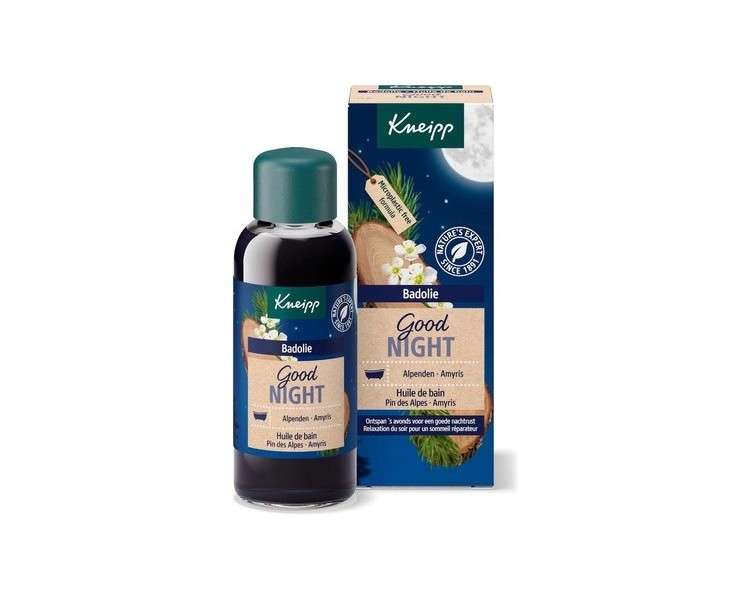 Kneipp Good Night Alpine Pine Amyris Bath Oil 100ml