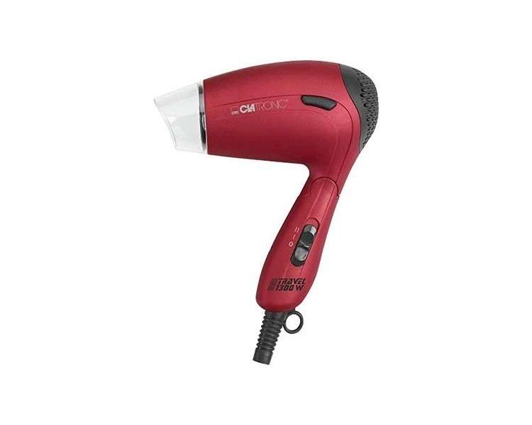 Clatronic Hair Dryer HTD 3429 Soft Touch Housing 2 Temperature/Power Settings 360° Rotating Nozzle Red