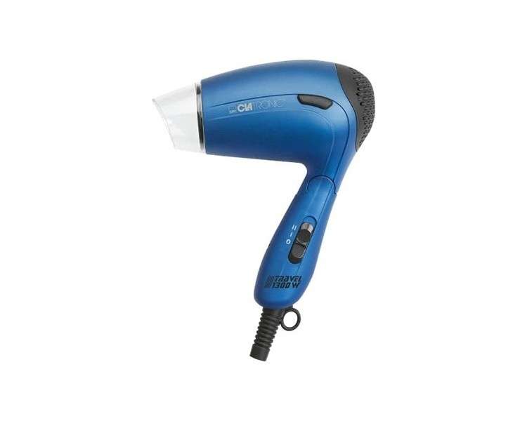 Clatronic HTD 3429 Blue Hair Dryer with Folding Handle - Max 1300W