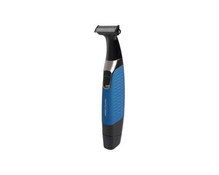 ProfiCare PC-BHT 3074 Electric Body Hair Trimmer with Nose and Ear Hair Trimmer, Shaver, 2-in-1 Trimmer/Styler/Razor and Nose/Eyebrow Hair Remover, for Wet and Dry Use Blue/Black