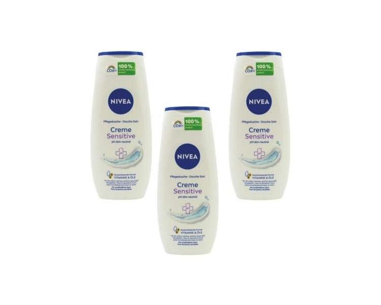 NIVEA Sensitive Care Shower Cream Shower Gel 250ml