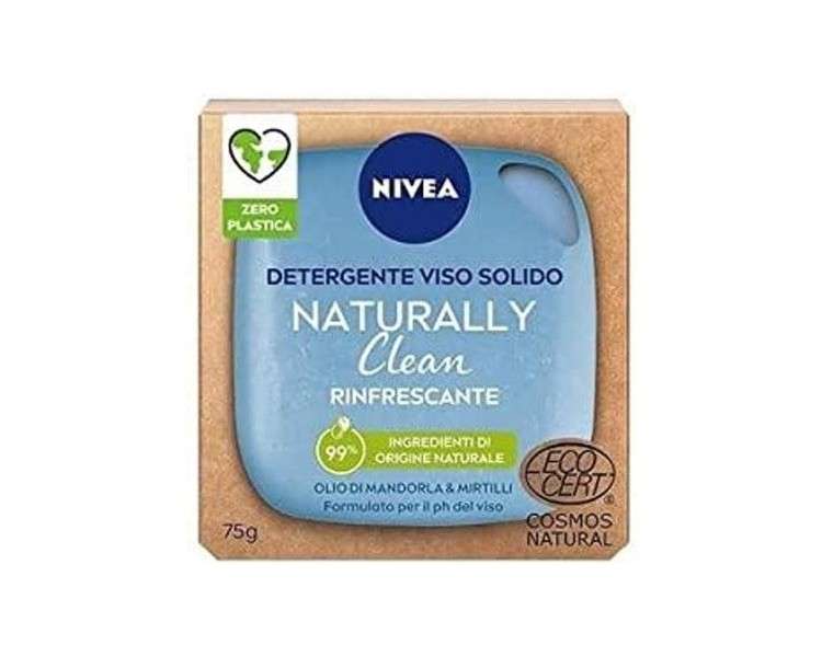 Nivea Naturally Clean Solid Face Cleanser 75g