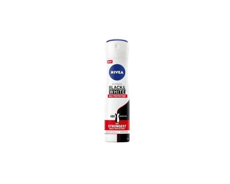 Nivea BlackWhite Max Protection Antiperspirant Spray 150ml