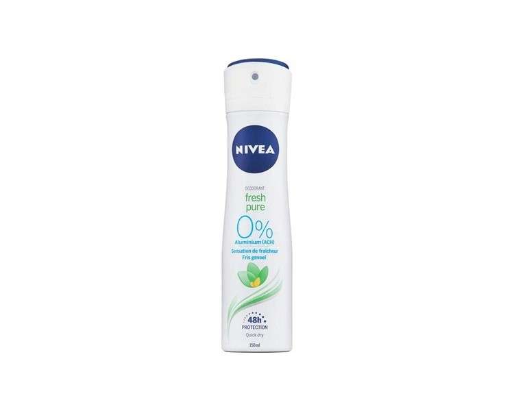 Nivea Fresh Pure 0% Aluminum Salts Spray Deodorant 150ml