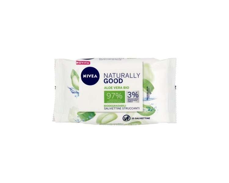 Pure & Natural Makeup Remover Wipes for Face 25 Wipes