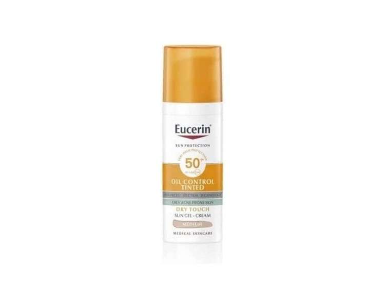 Eucerin Oil Control Tinted Gel Cream SPF50+ 50ml Beige