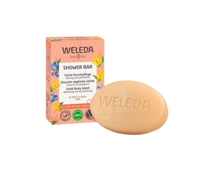 Weleda Ylang Ylang Iris Solid Body Wash Shower Bar 75g