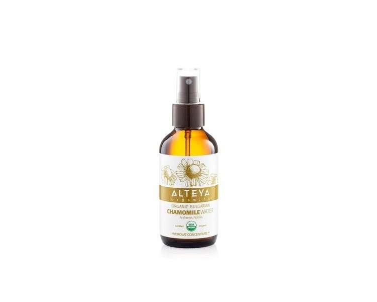 Alteya Bio Chamomile Water Spray 120ml - 100% USDA Certified Organic, Steam-Distilled, Directly from Alteya Organics Chamomile Grower