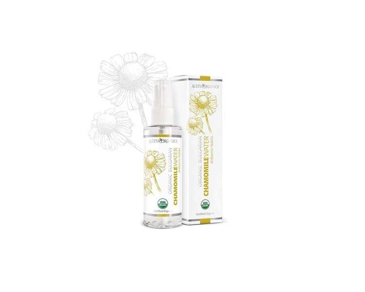 Alteya Bio Chamomile Water Spray 100ml - 100% USDA Certified Organic - Steam Distilled, Directly from Chamomile Grower Alteya Organics