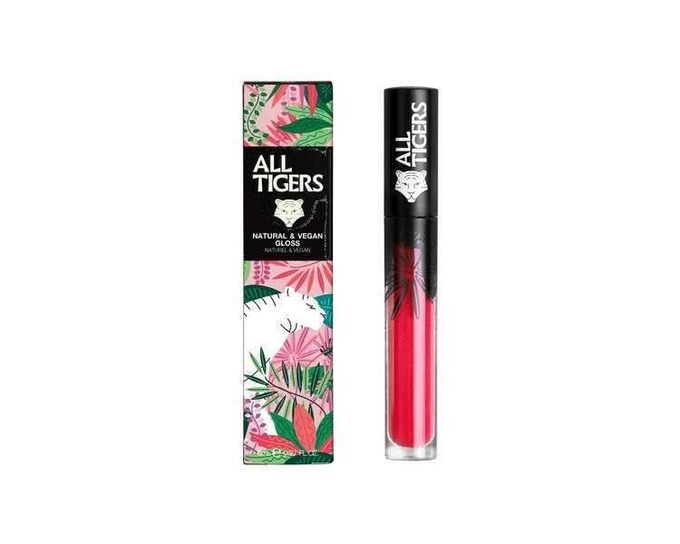 All Tigers Natural & Vegan Gloss 801 Raspberry Red 8ml