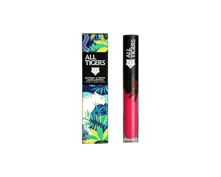 ALL TIGERS Own The Stage 786 Fuchsia Liquid Lipstick - Long Lasting, Matte, Vegan and Natural with Bio Ingredients