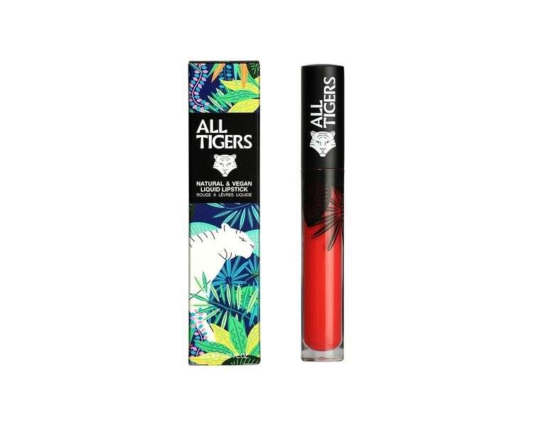 ALL TIGERS Pink Coral Lead the Game 784 Matte Liquid Lipstick with Organic Ingredients