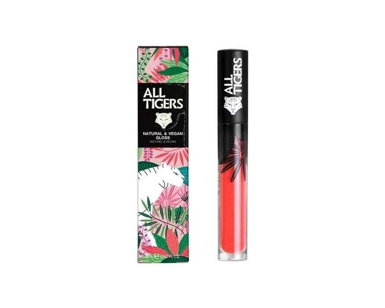 All Tigers Natural & Vegan Gloss 701 Coral Glossy Dream Bigger 8ml