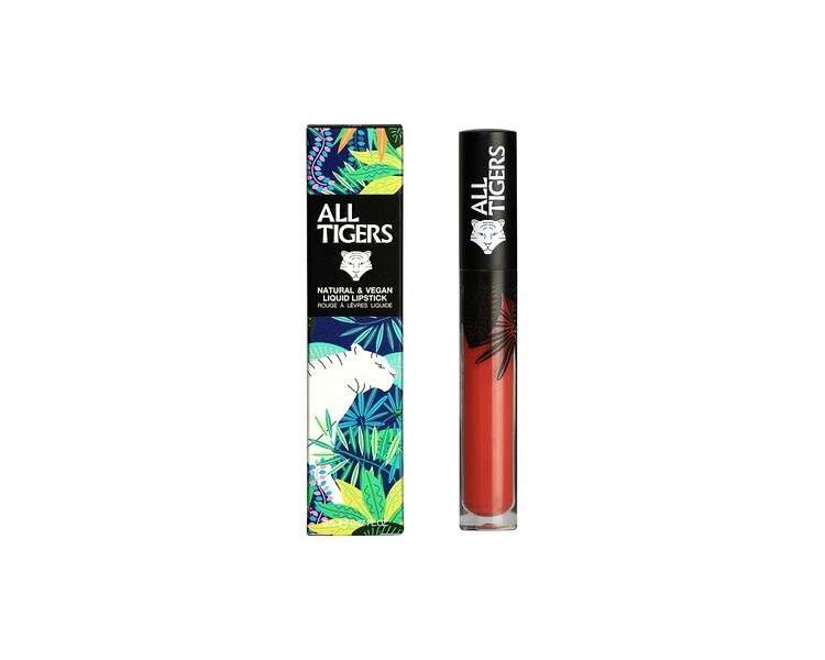 ALL TIGERS Liquid Lipstick Matt Vegan and Natural Long Lasting Rosewood Make Your Mark 683 - Petroleum-Free Lipstick with Organic Ingredients