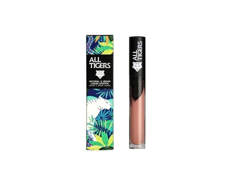 ALL TIGERS Trust My Instinct 681 Beige Liquid Lipstick - Long Lasting, Matte, Vegan and Natural with Bio Ingredients