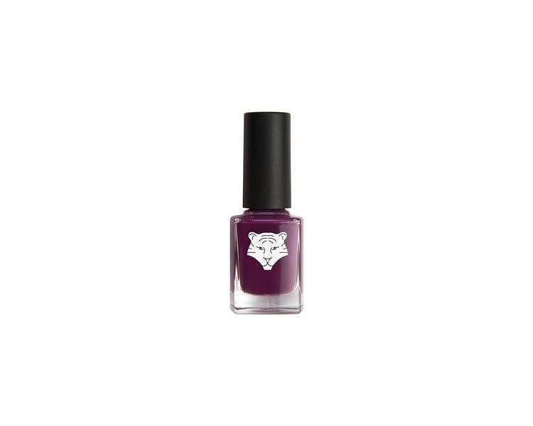 ALL TIGERS Vegan and Natural Nail Polish - Color: Violet 299 Walk The Talk - Long Lasting Glossy Finish