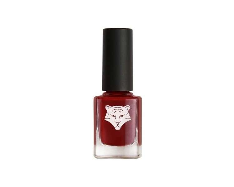 ALL TIGERS Vegan & Natural Nail Polish Bordeaux Red 207 Play With Fire Long-Lasting Shine