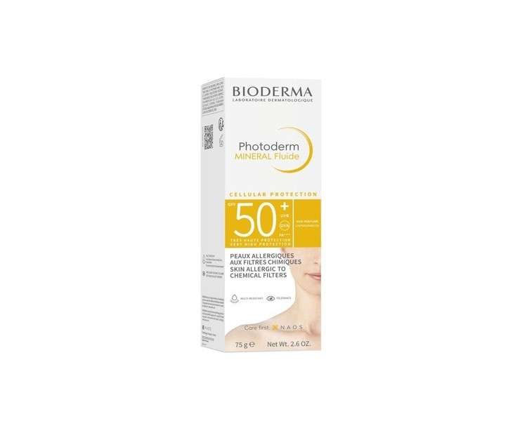 BIODERMA Photoderm Mineral Cream SPF 50+ with Free Photoderm After Sun Cream 100ml 75g