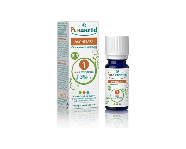 Puressentiel Ravintsara Organic Essential Oil 100% Pure and Natural HEBBD 10ml