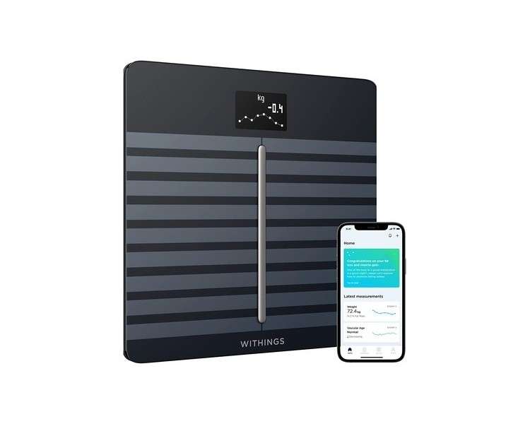 Withings Body Cardio Premium Wi-Fi Body Composition Smart Scale Black