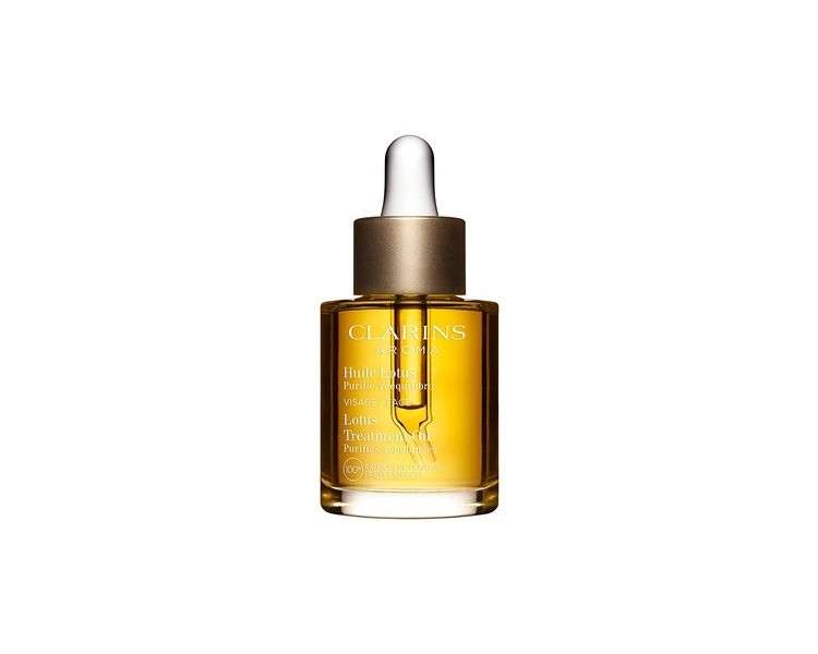 Clarins Lotus Face Treatment Oil Hydrates Tones and Balances Skin 1 Fluid Ounce 30ml