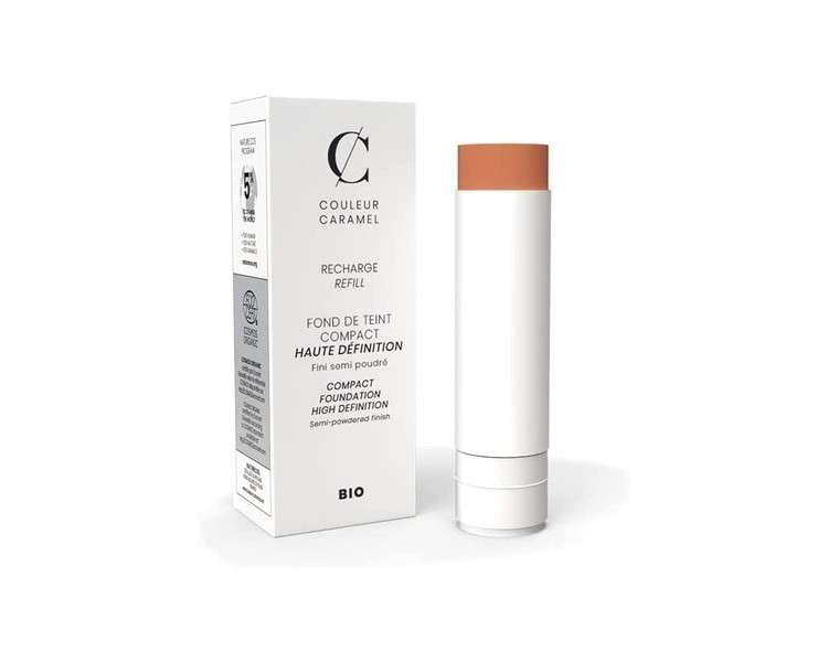 Couleur Caramel High Definition Organic Compact Foundation Refill 13 Orange Beige