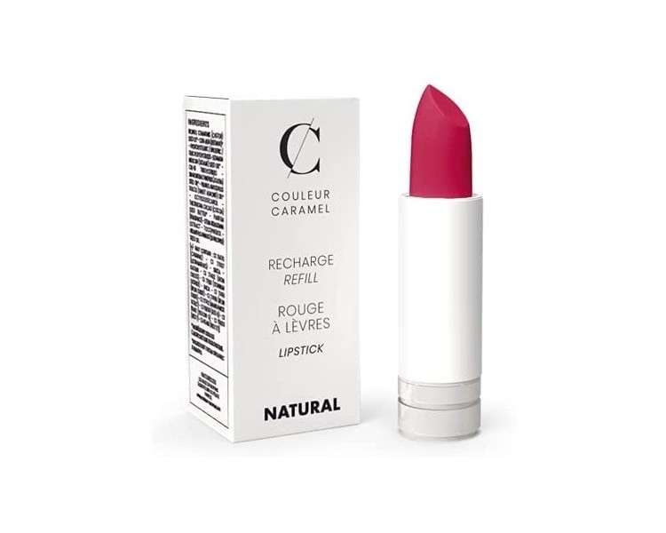 Couleur Caramel Organic & Vegan Matte Lipstick Refill 123 Bright Pink