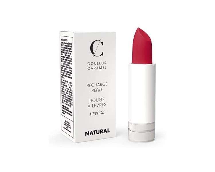 Couleur Caramel Organic & Vegan Matte Lipstick Refill 122 Currant Red