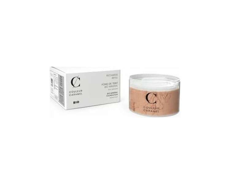 Couleur Caramel BIO MINERAL Foundation Refill Vegan and Organic 23 Apricot Beige