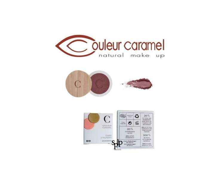 Couleur Caramel Organic Shadow Eyelids N° 053 Brown Red Pearl