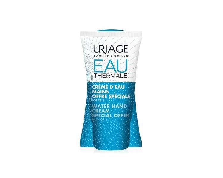 Uriage Crème d'Eau Hand Cream 50ml - Pack of 2