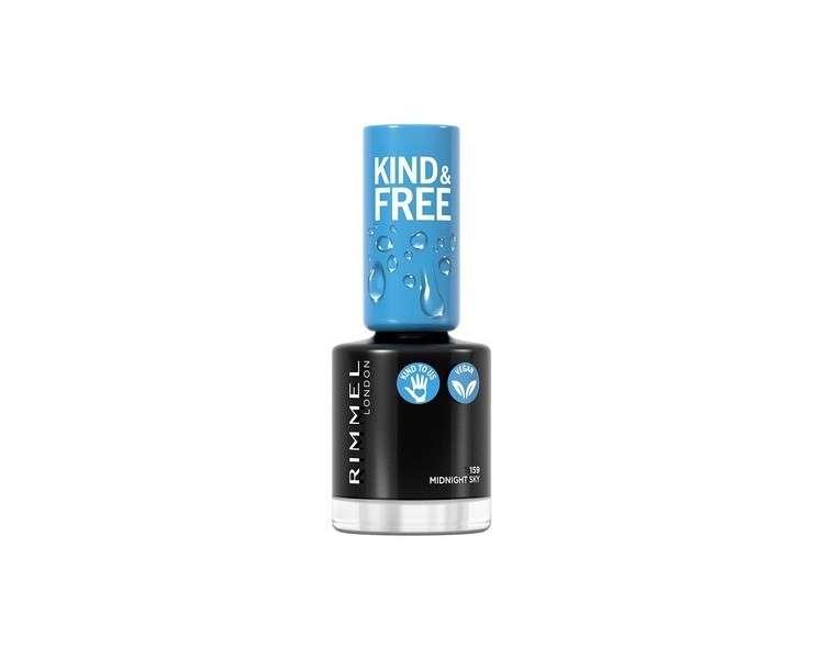 Rimmel Kind & Free Clean Nail Polish 8ml, 159 Midnight Sky nail polish