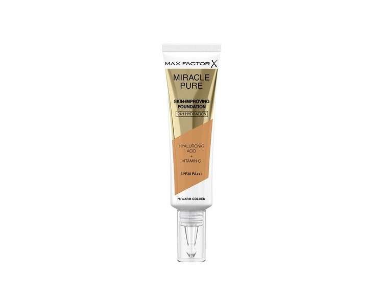 Max Factor Miracle Pure Foundation Warm Golden 76 30ml