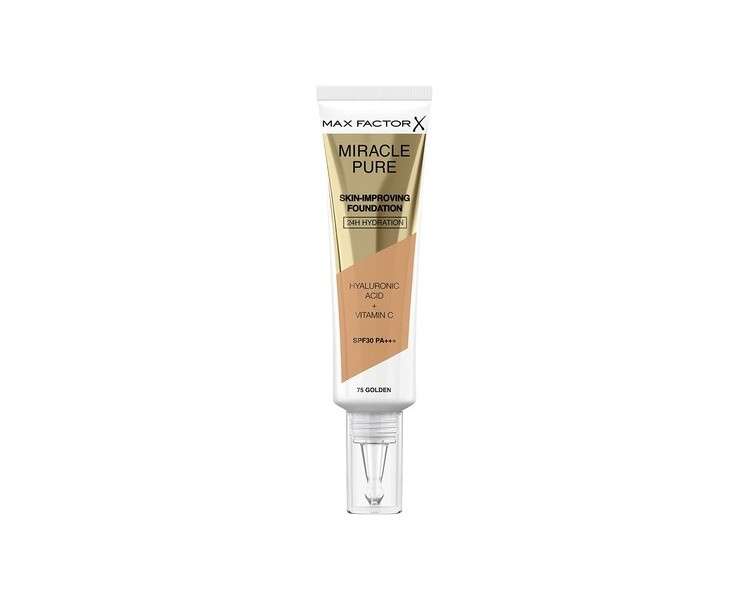 Max Factor Miracle Pure Skin Improving Foundation with SPF 30 30ml - Shade 75 Golden