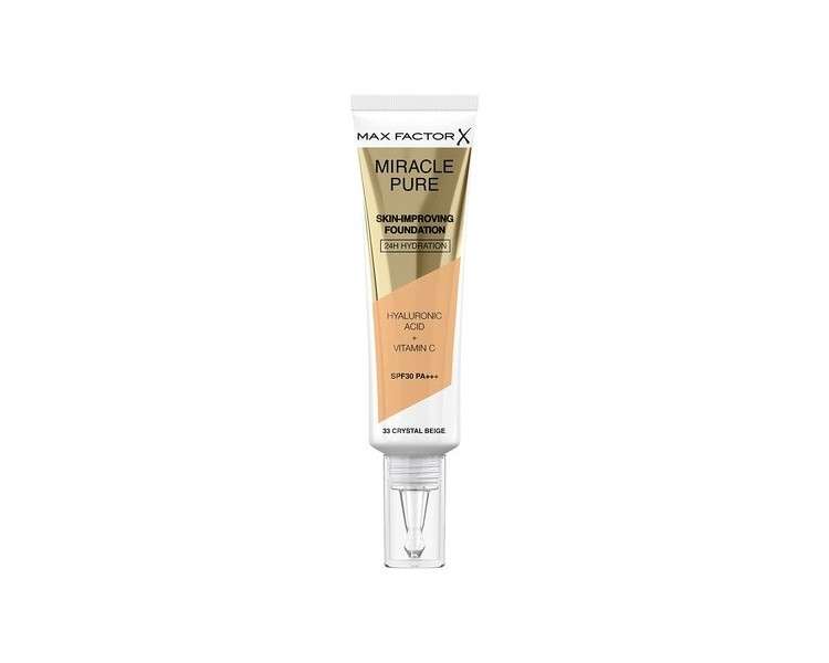Max Factor Miracle Pure Foundation Crystal Beige 33