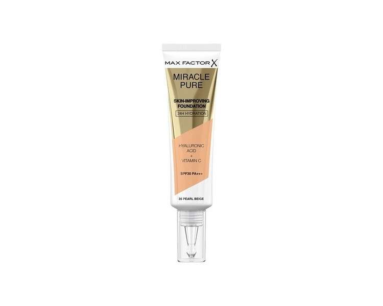 Max Factor Miracle Pure Foundation 35 Pearl Beige 30ml