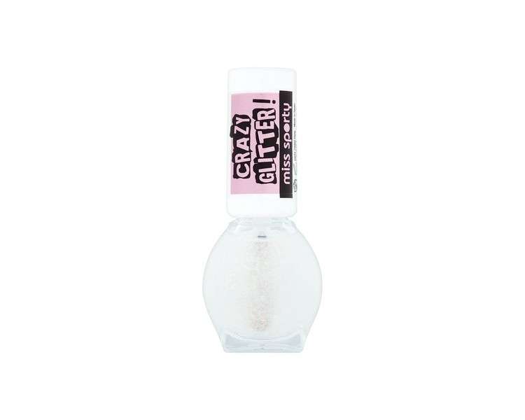 Miss Sporty Crazy Glitter Top Coat 7ml - Shade 030 Be Crazy 'n' Don't Pink Twice!