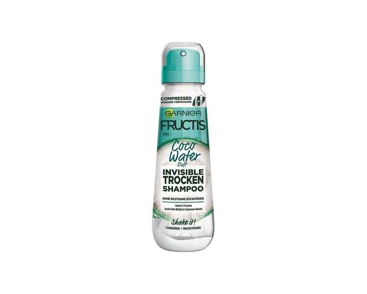 Garnier Fructis Invisible Dry Shampoo with Coconut Water and Fresh Coconut Scent 100ml