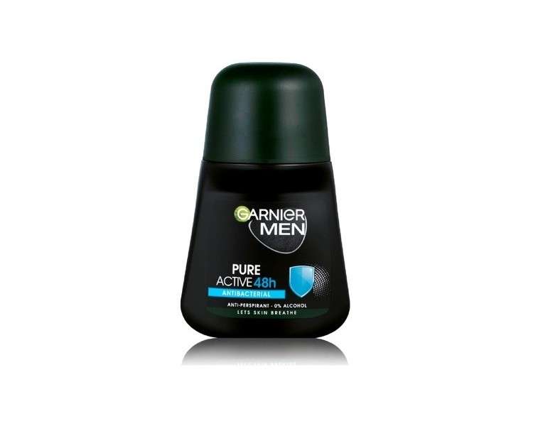 Garnier Men Pure Active Anti-Perspirant Deodorant Roll-On 50ml 1.7 fl oz