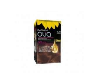 Garnier Olia Permanent Hair Color and Dye 5.35 Brown Chocolate 200g