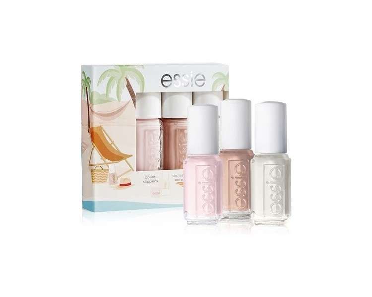 ESSIE Mini Trio Summer 2022 - Ballet Slippers, Topless & Barefoot, Marshmallow