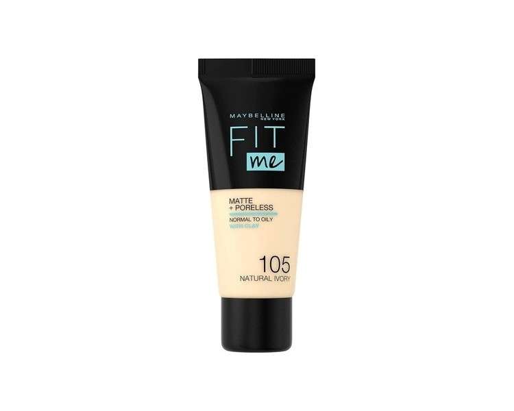 Maybelline Fit Me Matte & Poreless Foundation 105 Natural Ivory 30ml