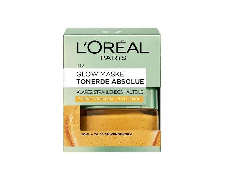 L'Oréal Paris Tonerde Absolue Glow Mask for Clear and Radiant Skin 50ml