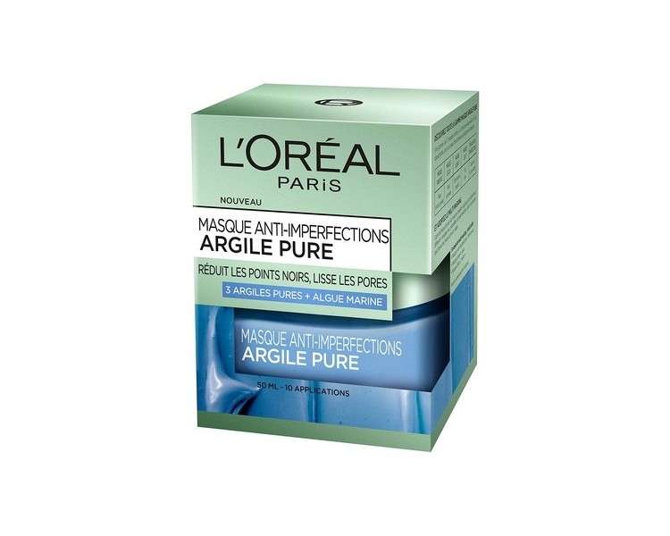 L'Oreal Paris Pure Clay and Marine Algae Anti-Imperfection Mask 50ml