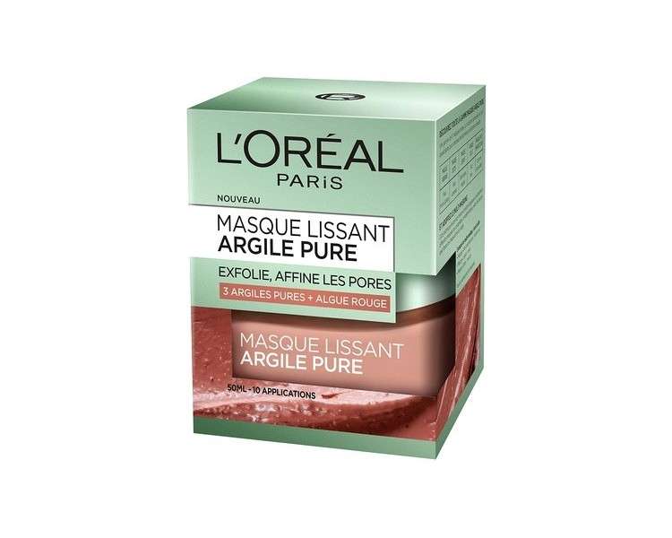 L'Oreal Paris Pure Clay Face Smoothing Mask 50ml