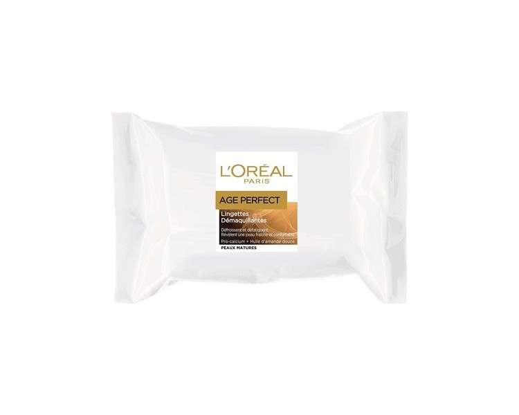 L'Oréal Paris Age Perfect Makeup Remover Wipes for Mature Skin 25 Count