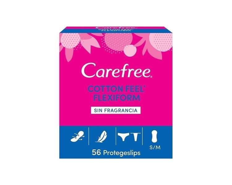 Carefree Panty Liners Flexiform White Sanitary Pads Pack