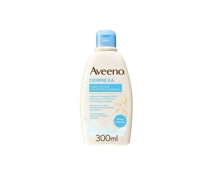 Aveeno Dermexa Emollient Daily Use Shower Gel for Dry Skin 300ml