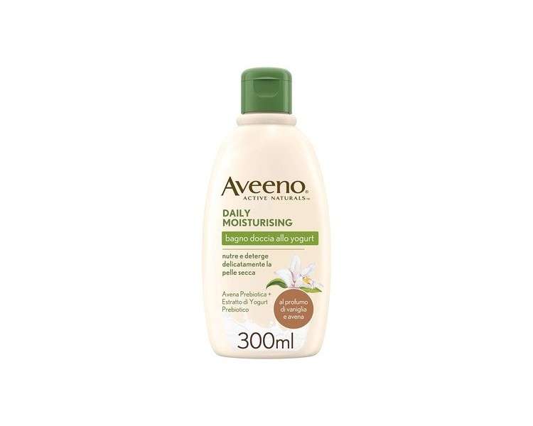 Aveeno Yogurt Body Wash Daily Moisturizing with Vanilla and Oat for Normal to Dry Skin 300ml
